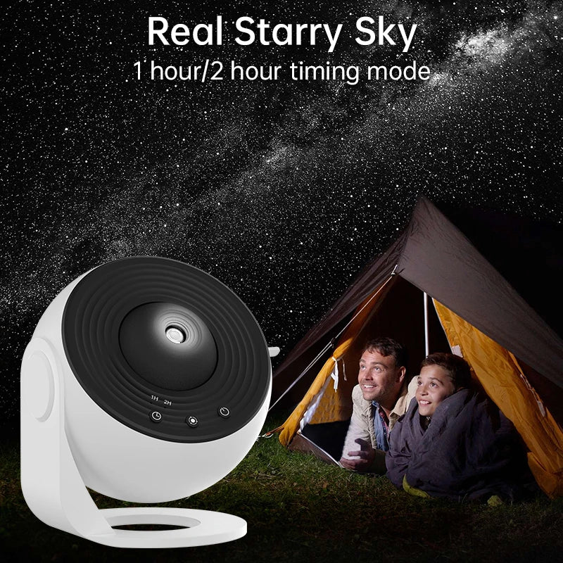 360° Rotating Starry Sky Projector