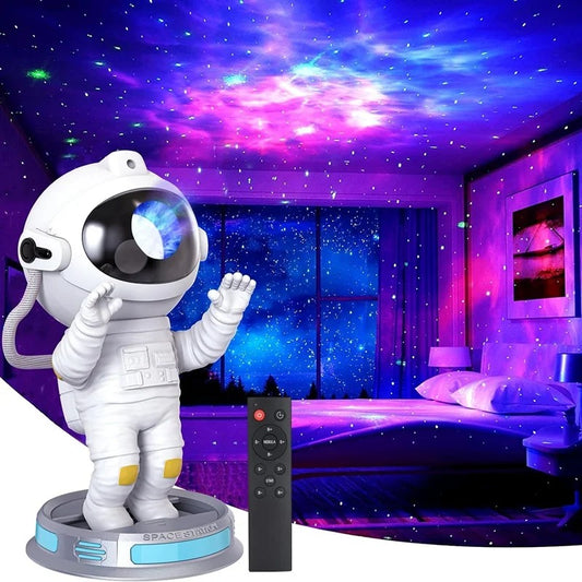 Astronaut galaxy projector night light