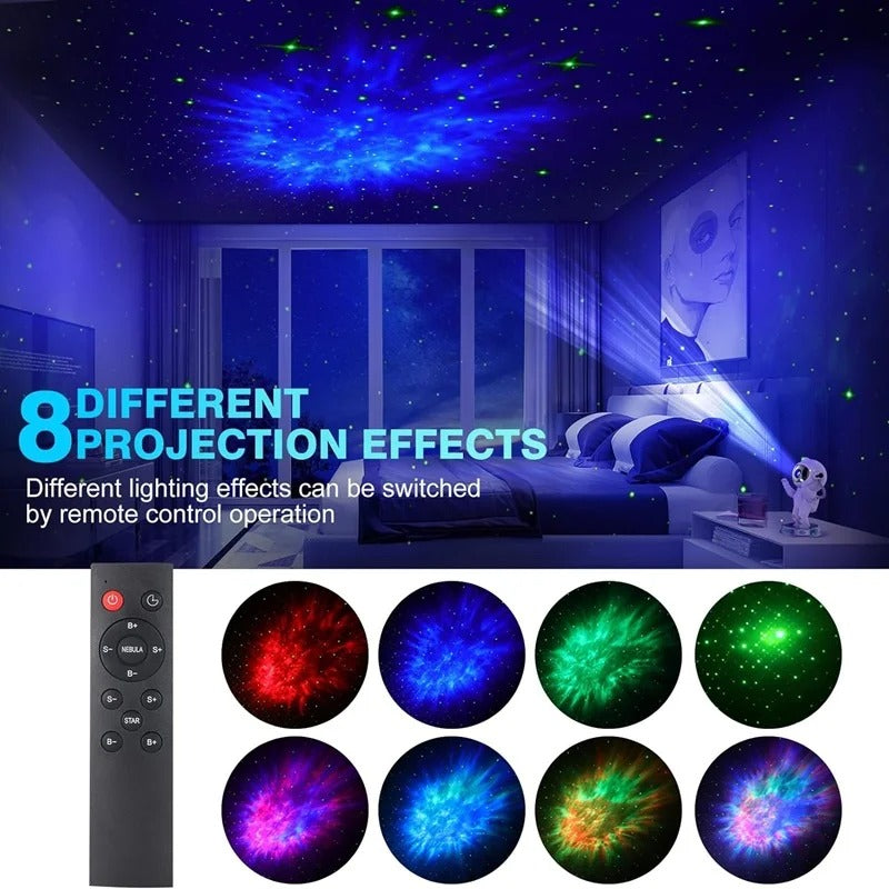 Astronaut galaxy projector night light