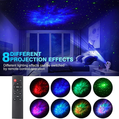 Astronaut galaxy projector night light